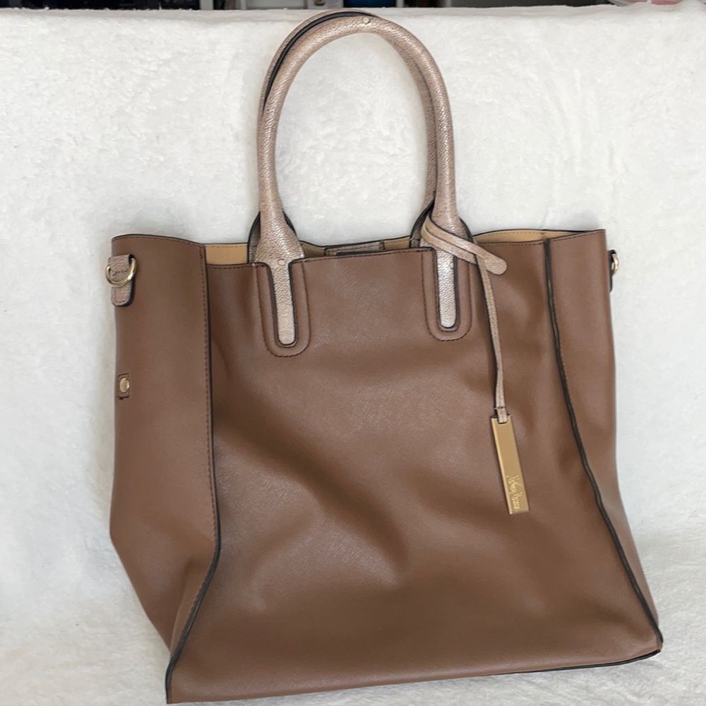 Neiman Marcus Brown tote